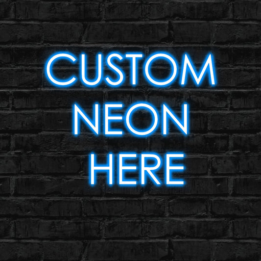 Create your own custom neon sign