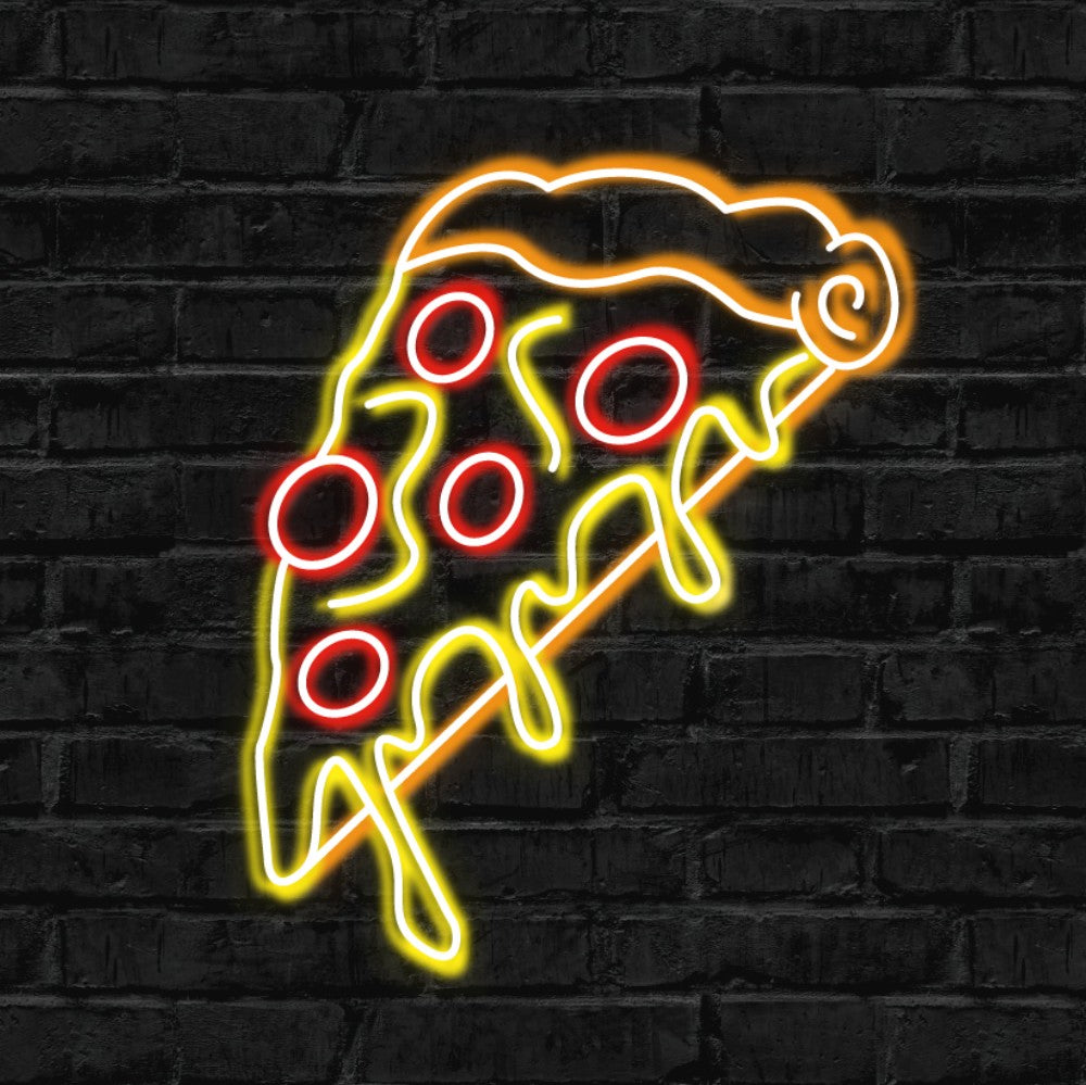 pizza, neon, led neon, sign, design, custom, glow, light, neon sign