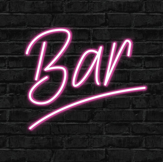 bar, neon, led neon, sign, design, custom, glow, light, neon sign